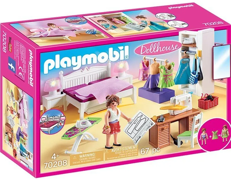 חדר שינה עם פינת תפירה Playmobil 70208