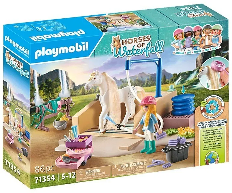 תחנת כביסה עם איזבלה ולביאה Playmobil 71354