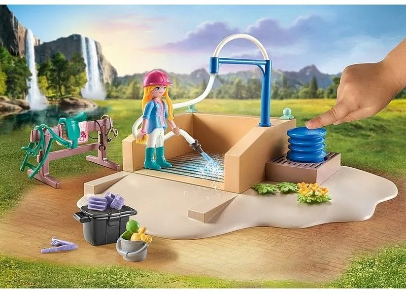 תחנת כביסה עם איזבלה ולביאה Playmobil 71354