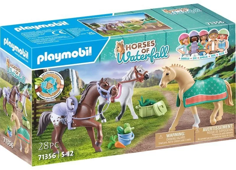 סט שלושה סוסים Playmobil 71356