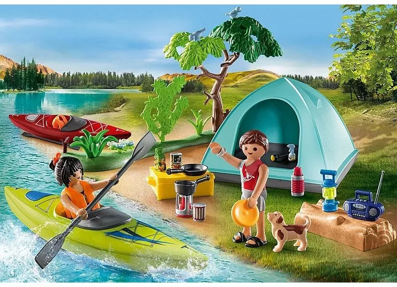 קמפינג עם מדורה Playmobil 71425
