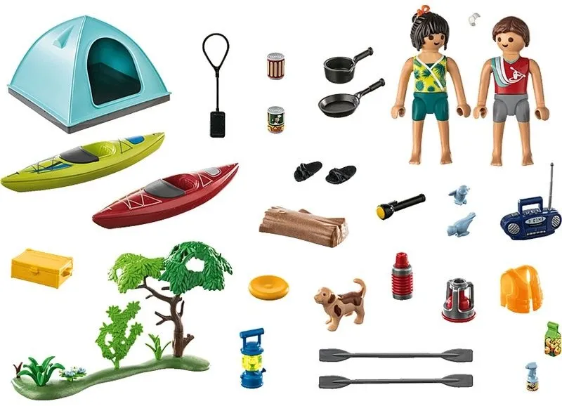 קמפינג עם מדורה Playmobil 71425
