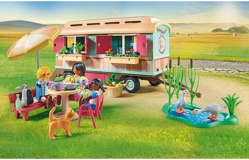 בית קפה נעים עם גינת ירק Playmobil 71441