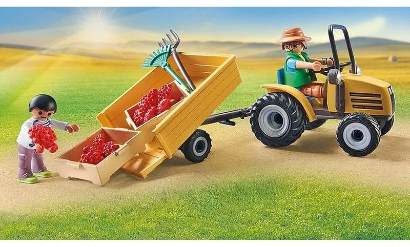 טרקטור עם גרור ומיכל מים Playmobil 71442