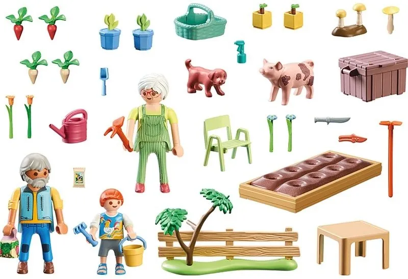 גינת ירק עם סבים וסבתות Playmobil 71443