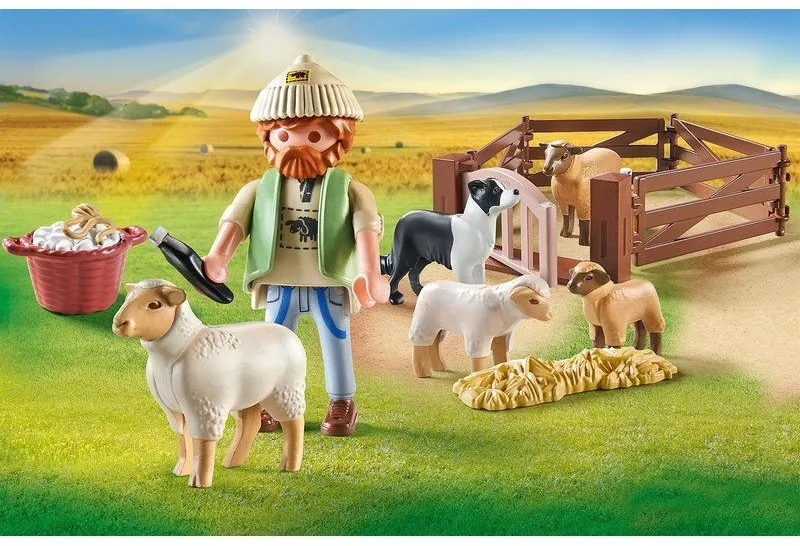 רועה צעיר עם עדר כבשים Playmobil 71444