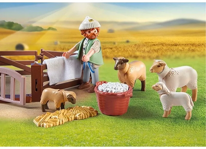רועה צעיר עם עדר כבשים Playmobil 71444
