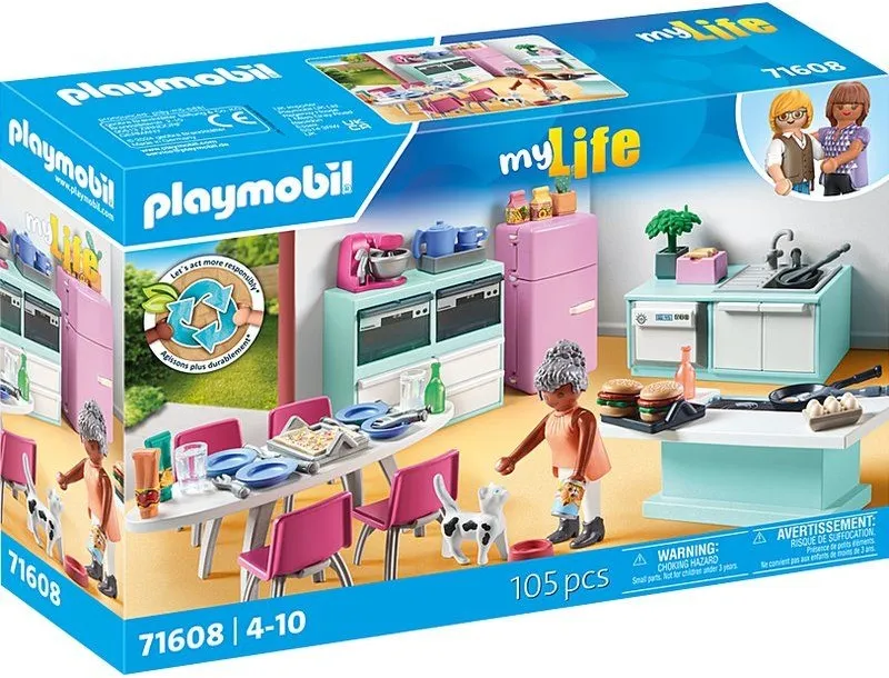 מטבח עם שולחן אוכל Playmobil 71608