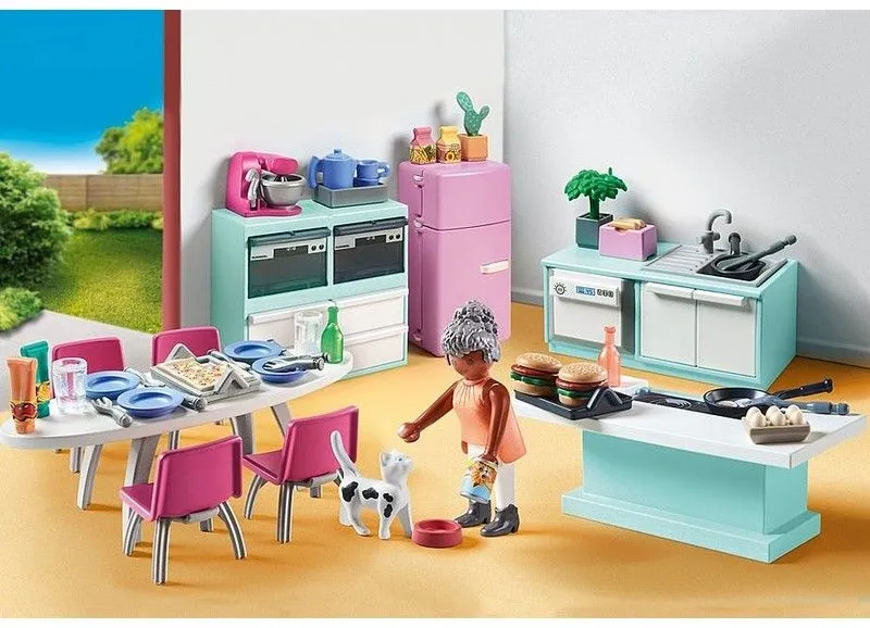 מטבח עם שולחן אוכל Playmobil 71608