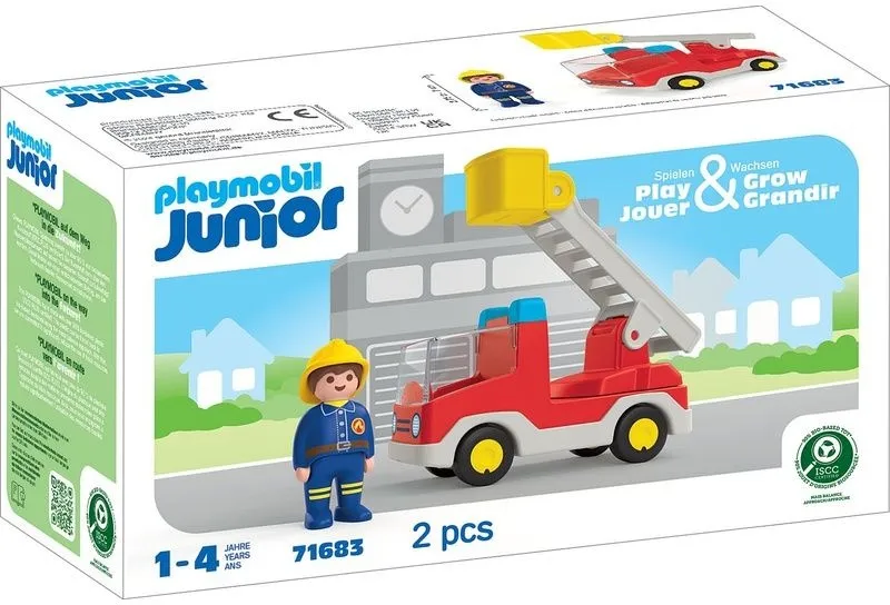 ג'וניור: משאית כיבוי אש עם יחידת סולם Playmobil 71683