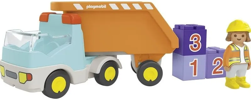 ג'וניור: משאית בנייה עם מוסך Playmobil 71685