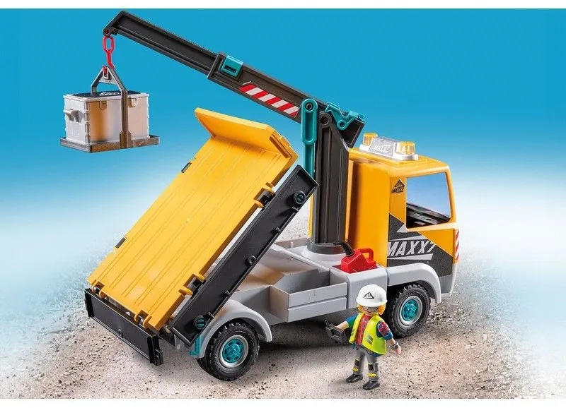 משאית בנייה עם עגורן Playmobil 71750