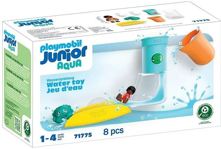 ג'וניור אקווה: מיכל מים עם מגלשה Playmobil 71775