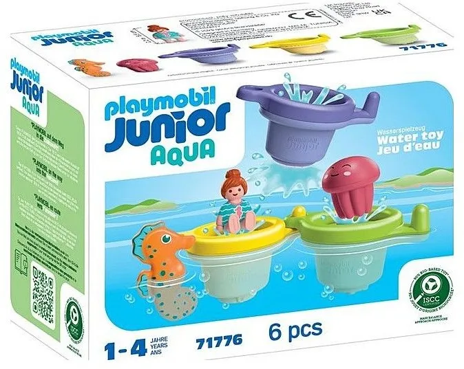 ג'וניור אקווה: כוסות צפות עם כיף מים Playmobil 71776