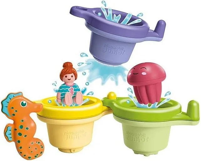 ג'וניור אקווה: כוסות צפות עם כיף מים Playmobil 71776