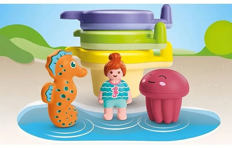 ג'וניור אקווה: כוסות צפות עם כיף מים Playmobil 71776