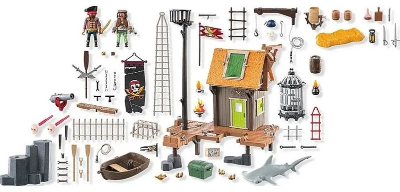 רפסודת פיראטים עם אוצר Playmobil 71792