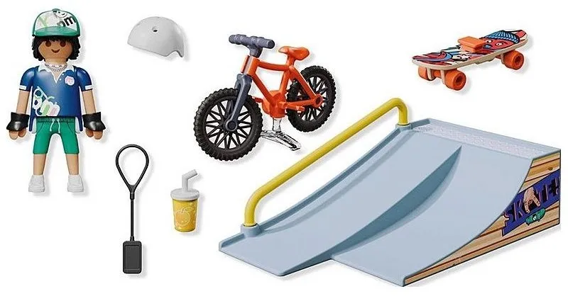 סקייטבורד עם רמפה Playmobil 71798