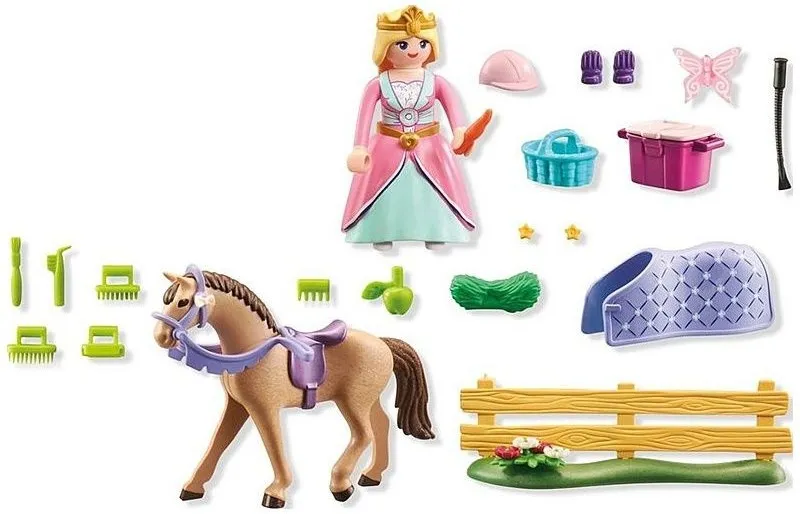 חבילת נסיכה עם סוס Playmobil 71801