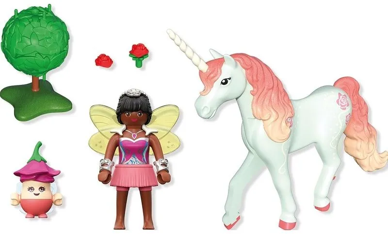 שושנת שמיים חד קרן אספנות עם פיה Playmobil 71841