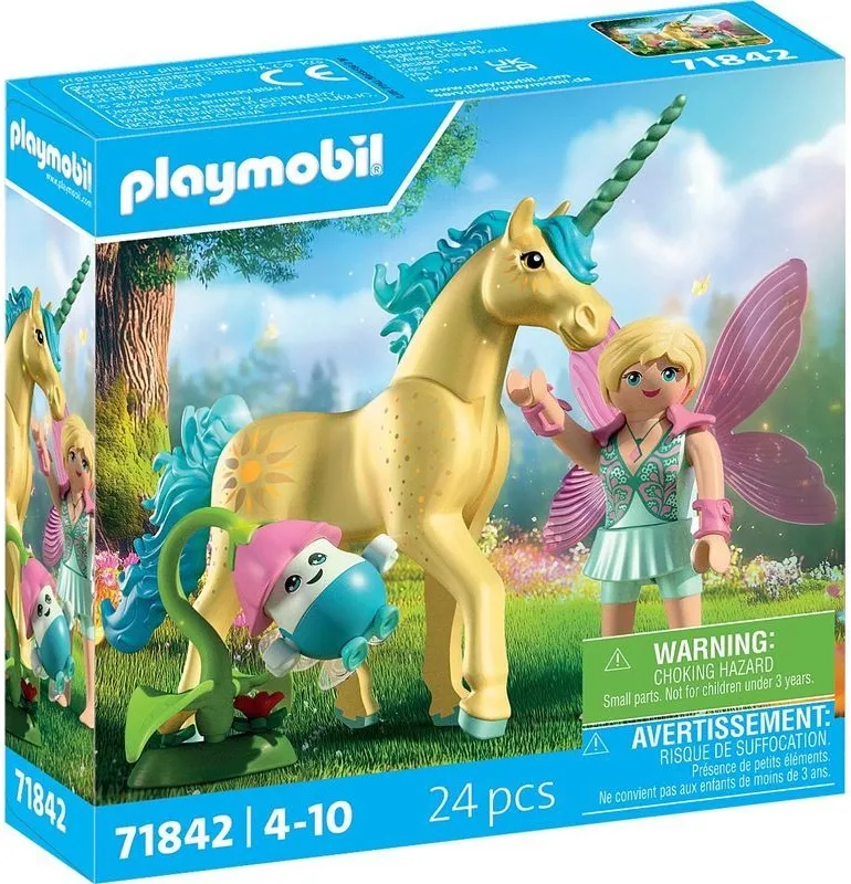 פריחת שמש חד קרן אספנות עם פיה Playmobil 71842