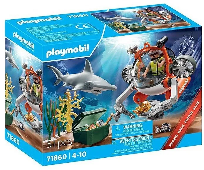 חיפוש אוצרות עם צוללת Playmobil 71860