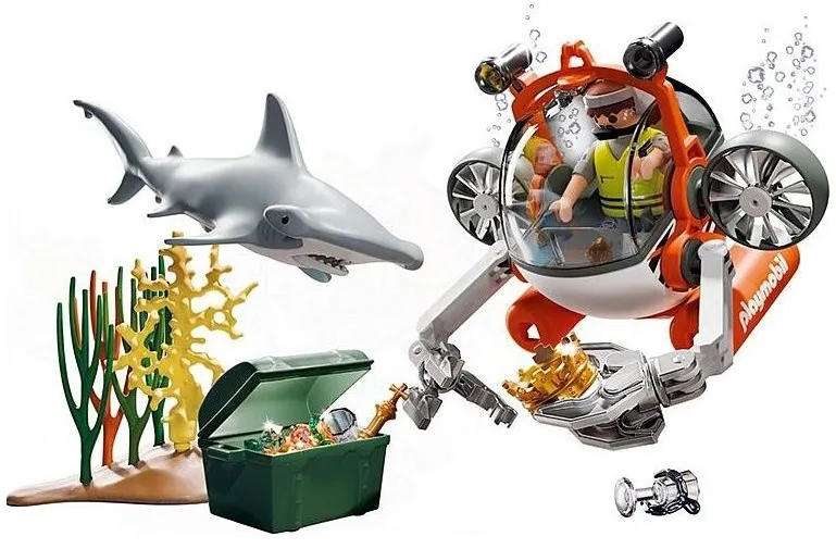 חיפוש אוצרות עם צוללת Playmobil 71860