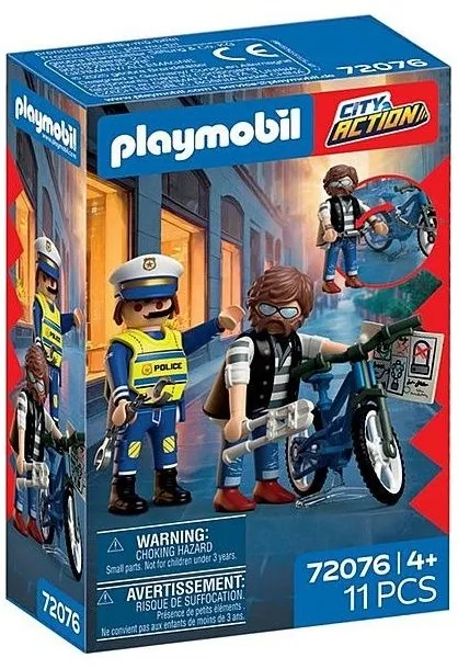 שוטר וגנב אופניים Playmobil 72076