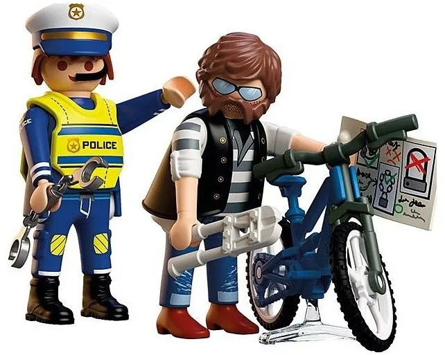 שוטר וגנב אופניים Playmobil 72076