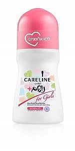 דאודורנט רול לאישה Careline לילדות ונערות ללא אלומיניום בנפח 75 מ"ל