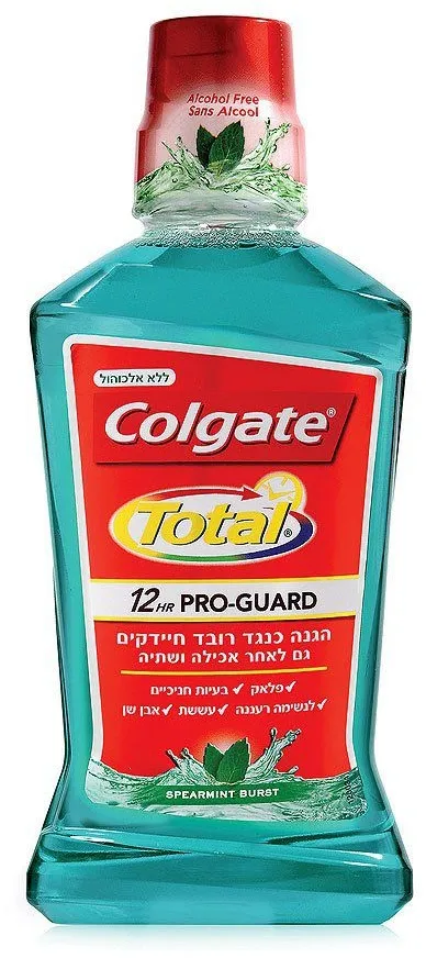 מי פה קולגייט טוטאל ירוק פרמיננט – 500 מ"ל