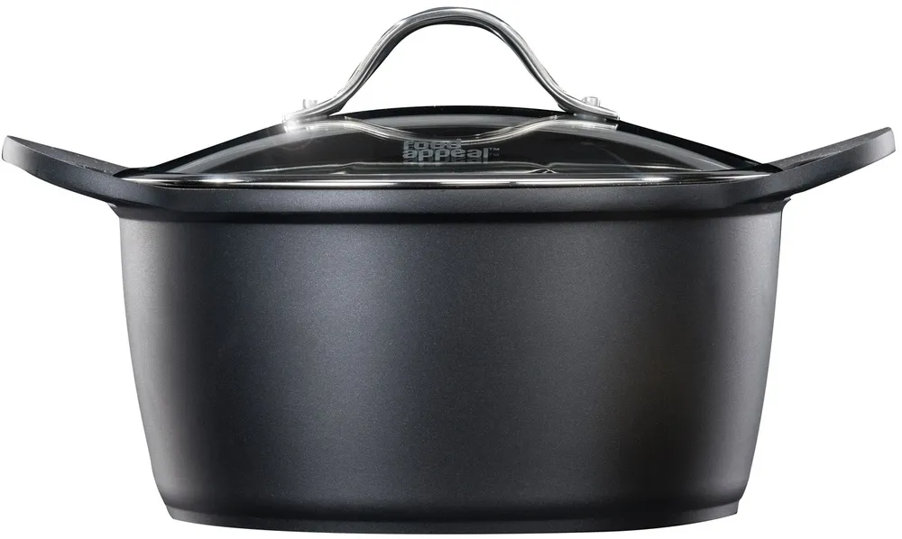 סיר 28 ס"מ 7.8 ליטר מסדרת BLACK MARBLE מתאים לאינדוקציה – מבית Food Appeal