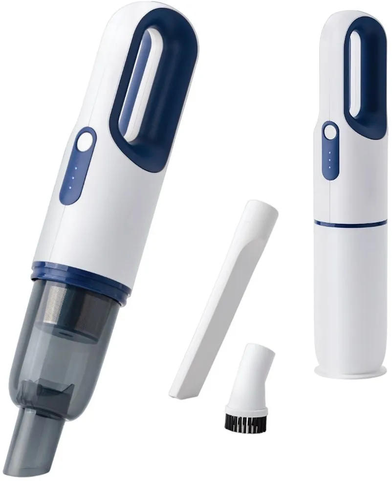 שואב אבק ידני נייד קומפקטי MINI VOOM דגם Electro Hanan EL-6300 – צבע לבן