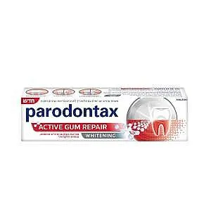 משחת שיניים Parodontax פרו לשיקום חניכיים ומלבינה בטעם מנטה מרענן – 75 מ"ל