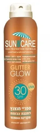 סאן אנד קאר ספריי להגנה מהשמש עם אפקט מנצנץ SPF30- נפח 200 מ"ל
