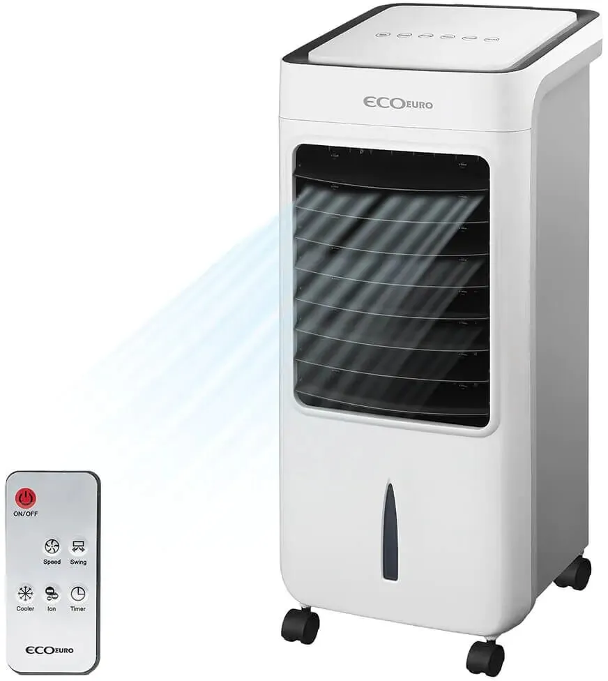 מצנן אוויר דיגיטלי Eco Euro HAFC-128 80W בצבע לבן