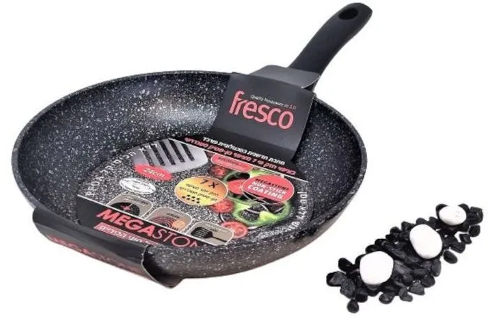 מחבת 20 ס"מ מגה סטון חזק פי 7 פורג – Fresco