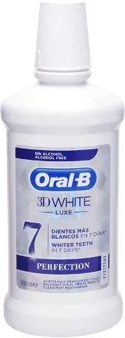 מי פה Oral-B 3D White Luxe – נפח 500 מ"ל