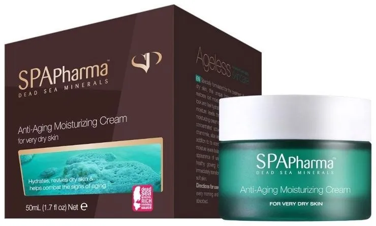 קרם לחות אנטי אייג'נג לעור יבש מאוד מבית Spa Pharma – נפח 50 מ"ל
