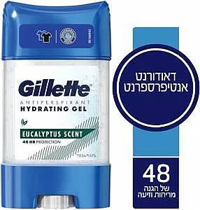 דאודורנט ג'ל לגבר Gillette Antiperspirant בניחוח אקליפטוס בנפח 70 מ"ל