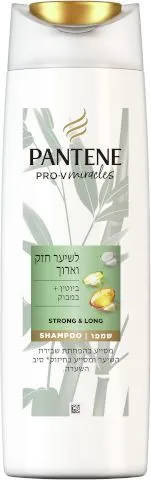 Pantene – שמפו לשיער חזק וארוך Pro-V Miracles בניחוח במבוק – נפח 400 מ"ל