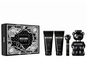 סט לגבר Moschino Toyboy E.D.P 100 ml + 100 ml + 100 ml + 10 ml בושם + אפטר שייב + ג'ל רחצה