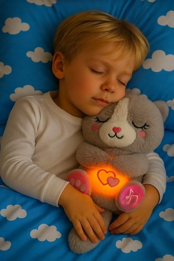 בובת פרווה נושמת ומרגיעה חתול 30 ס"מ Cicaboom Dreamiez