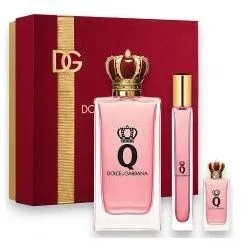 סט לאישה Dolce & Gabbana Q E.D.P בושם 100 מ"ל א.ד.פ + בושם 10 מ"ל א.ד.פ + בושם 5 מ"ל א.ד.פ