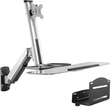 עמדת עבודה צמודת קיר למסך ומקלדת בגודל 13"-32" אינץ' Lumi DWS02-W01