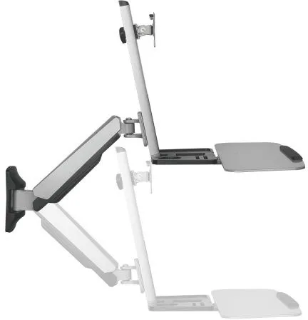 עמדת עבודה צמודת קיר למסך ומקלדת בגודל 13"-32" אינץ' Lumi DWS02-W01