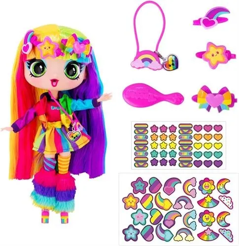 בובת אופנה צבעונית – 28 ס"מ מבית Decora
