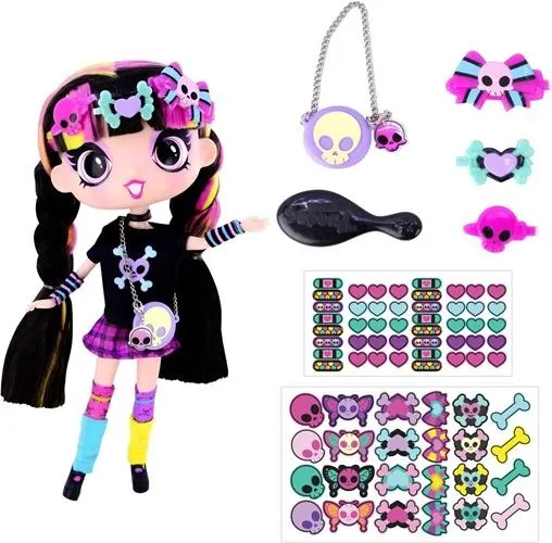 בובת אופנה גותית – 28 ס"מ מבית Decora