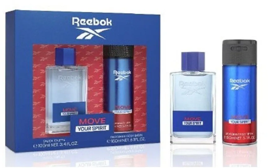 סט לגבר Reebok Set Move Your Spirit E.D.T 100 ml בושם + דאודורנט