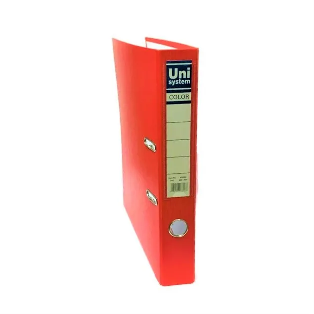 קלסר טבעת פלסטי גב 3.5 ס"מ אדום – Uni